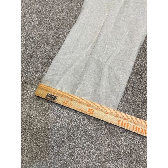 Talbots wide leg trouser women sz 16P high rise linen lightweight Beach $119 nwt - Picture 4 of 12